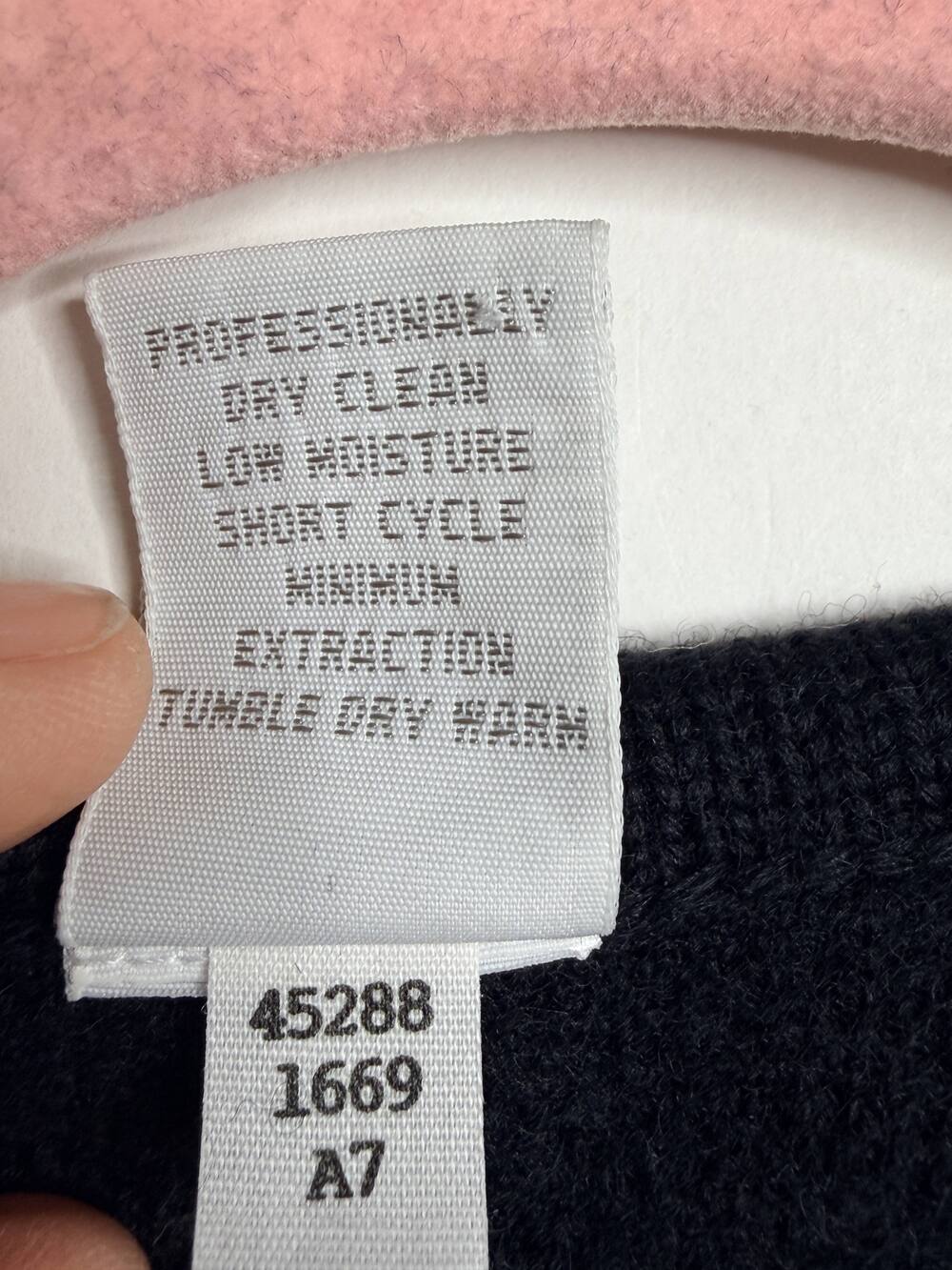Lands' End Wool Vest Black Button Front Petite 10P #A4860 - Picture 4 of 7